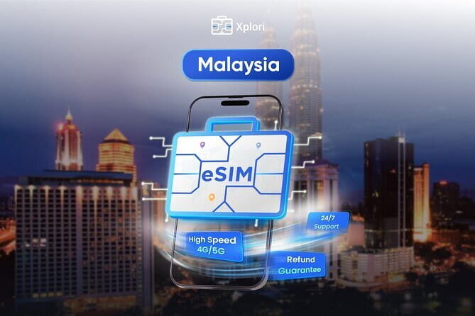 Malaysia eSIM (1 to 30 days. Up to 60GB of Data) - Key highlights at a glance